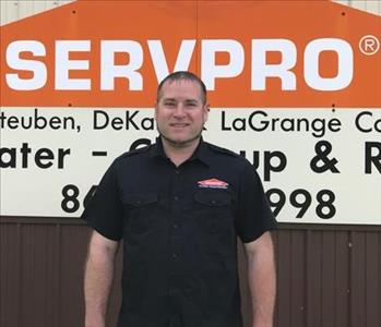 Justin Adkins, team member at SERVPRO of Steuben, DeKalb and LaGrange Counties